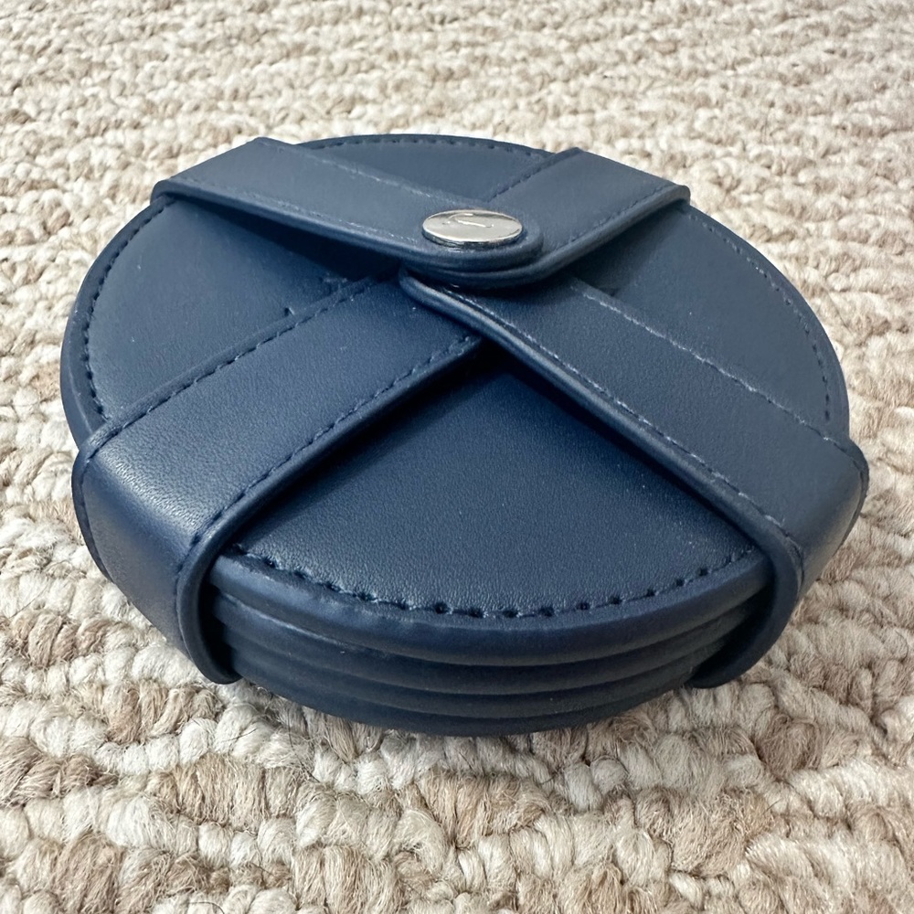 J. Crew leather catchall and coaster set - Picture 2 of 8